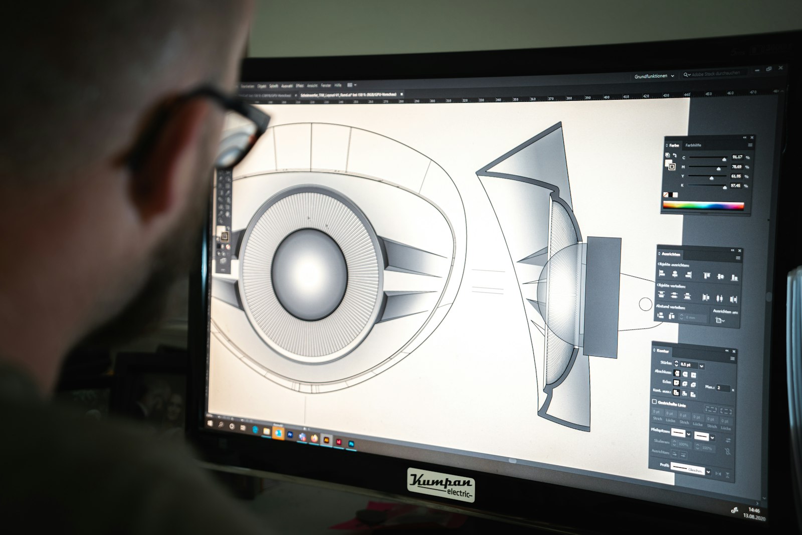 Engineer reviewing 3D CAD design for mold feasibility
